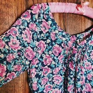 Lauren Conrad floral blouse